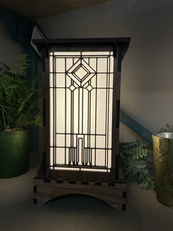 Pedestal Deco LED lantern