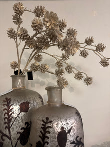  30” Glitter Pinecone Spray