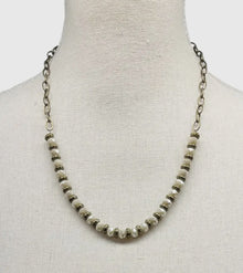  22” Ivory and Chain Necklace