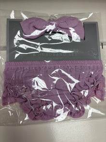  Newcastle Ruffle Bloomers and Headband Set (Orchid Lavender) (0-6 Months)