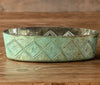 Antique Etched Oval Vanity Tray