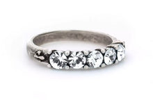  Cinq Austrian Crystal Ring - Silver