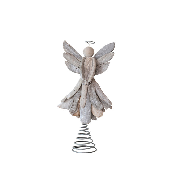 Handmade Driftwood Angel Tree Topper