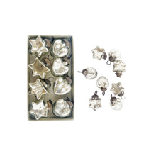  Mercury Glass Heart & Star Ornaments