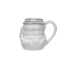  Stoneware Snowman Shaped Mug