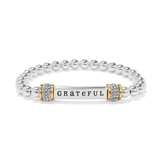 Meridian Grateful Two Tone Stretch Bracelet