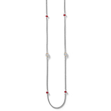  Meridian Red Two Tone Long Necklace