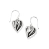 Cascade Heart Reversable French Wire Earrings