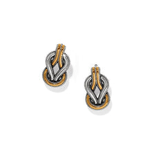  Interlok Harmony Two Tone Post Earrings