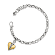  Precious Heart Two Tone Bracelet