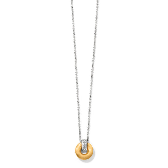 Meridian Geo Round Pendant Necklace