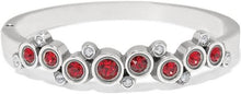  Constella Cluster Red Hinged Bangle