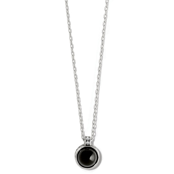 Pebble Dot Onyx Short Necklace