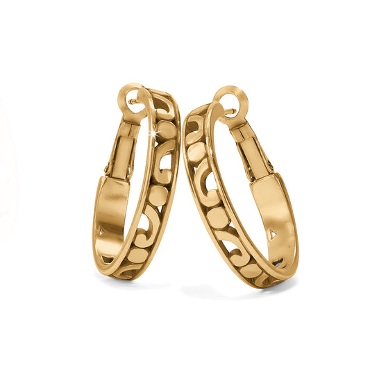 Contempo Small Hoop Earrings, Gold