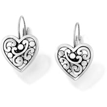  Contempo Heart Leverback Earrings