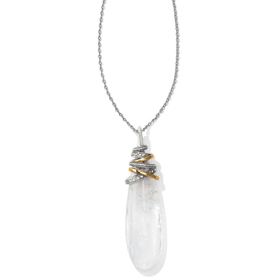 Neptune's Rings Pyramid Crystal Necklace