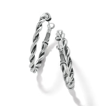  Interlok Twist Oval Leverback Hoop Earrings